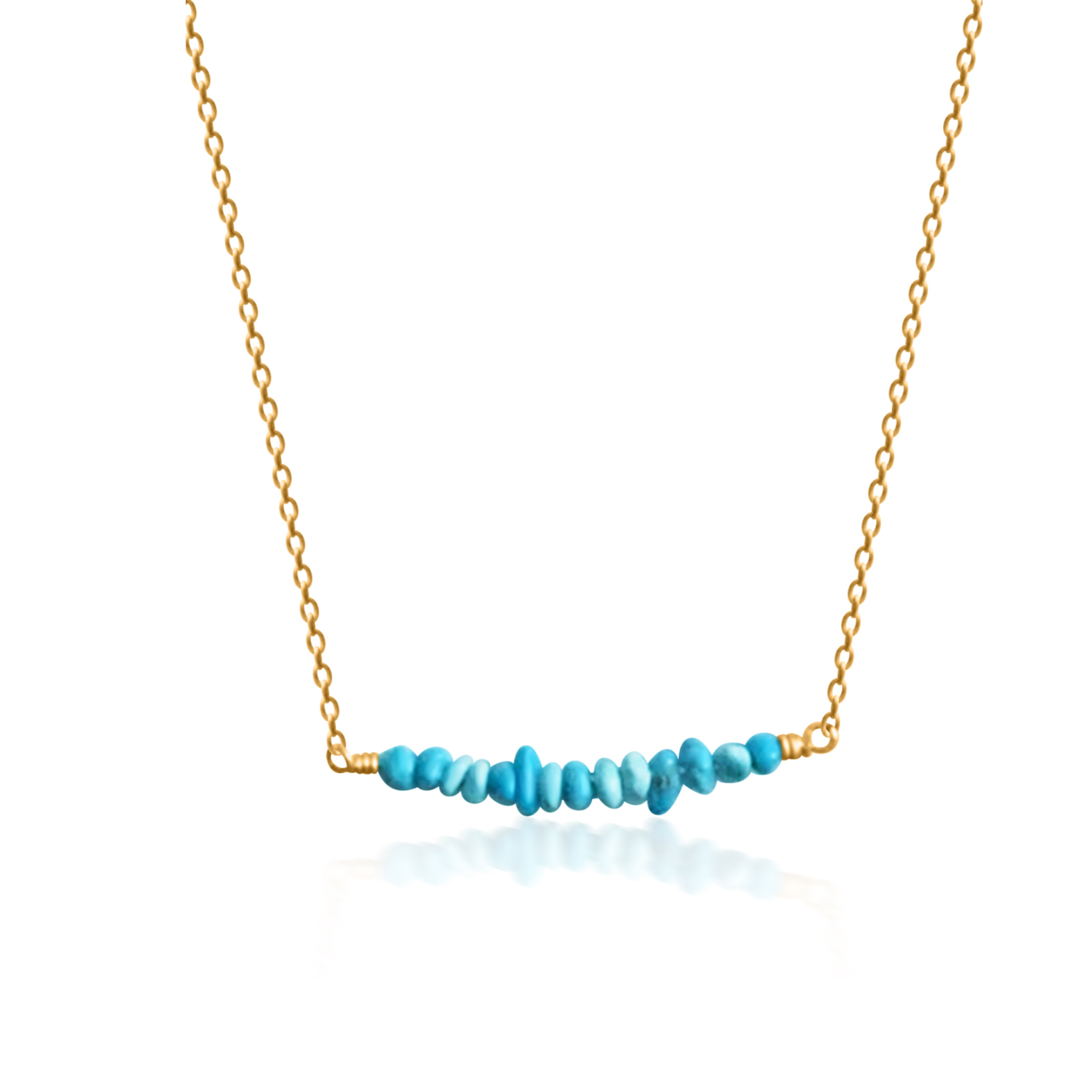 Real turquoise bar on sale necklace