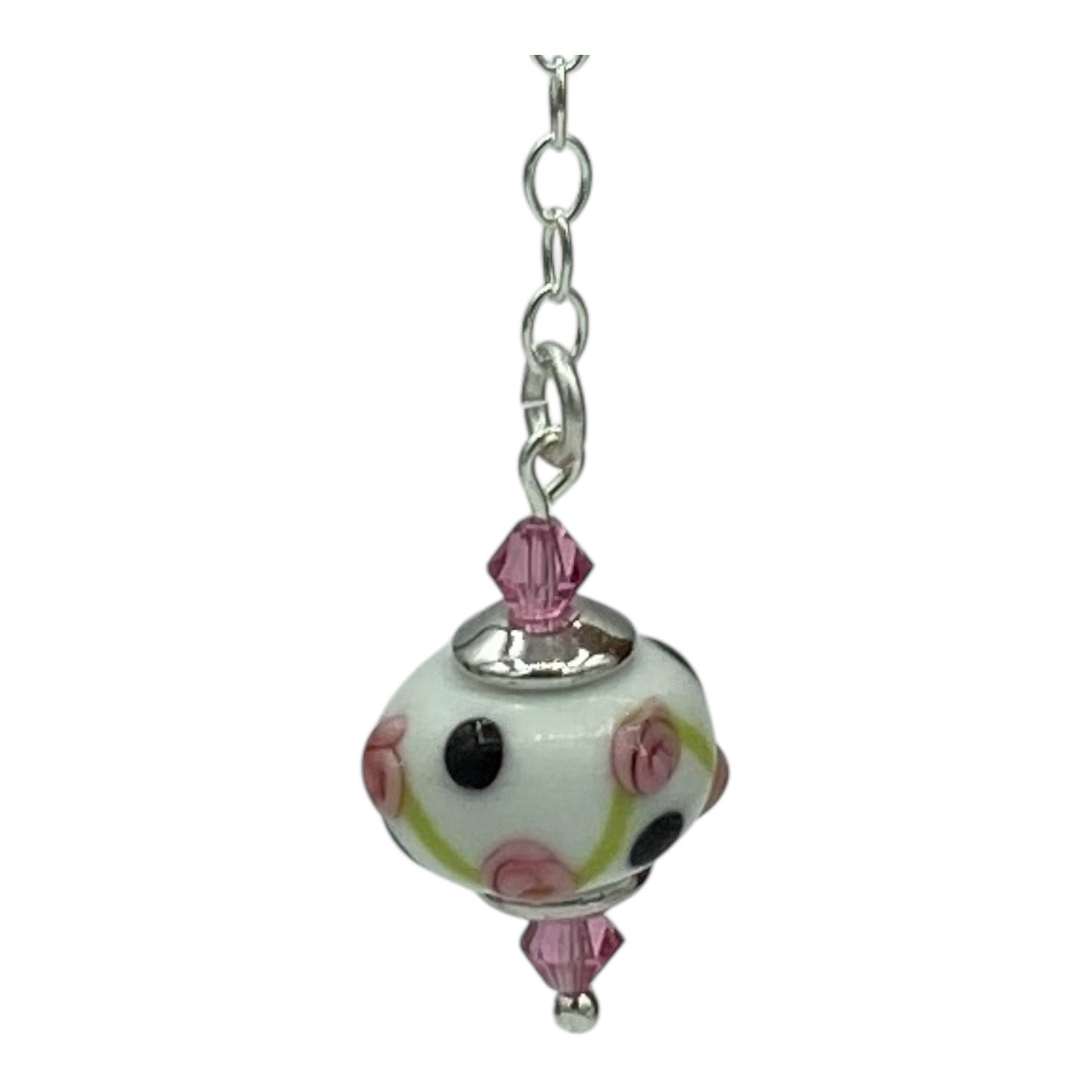 Sweet and Sassy Lampwork Bead and Crystal Earrings