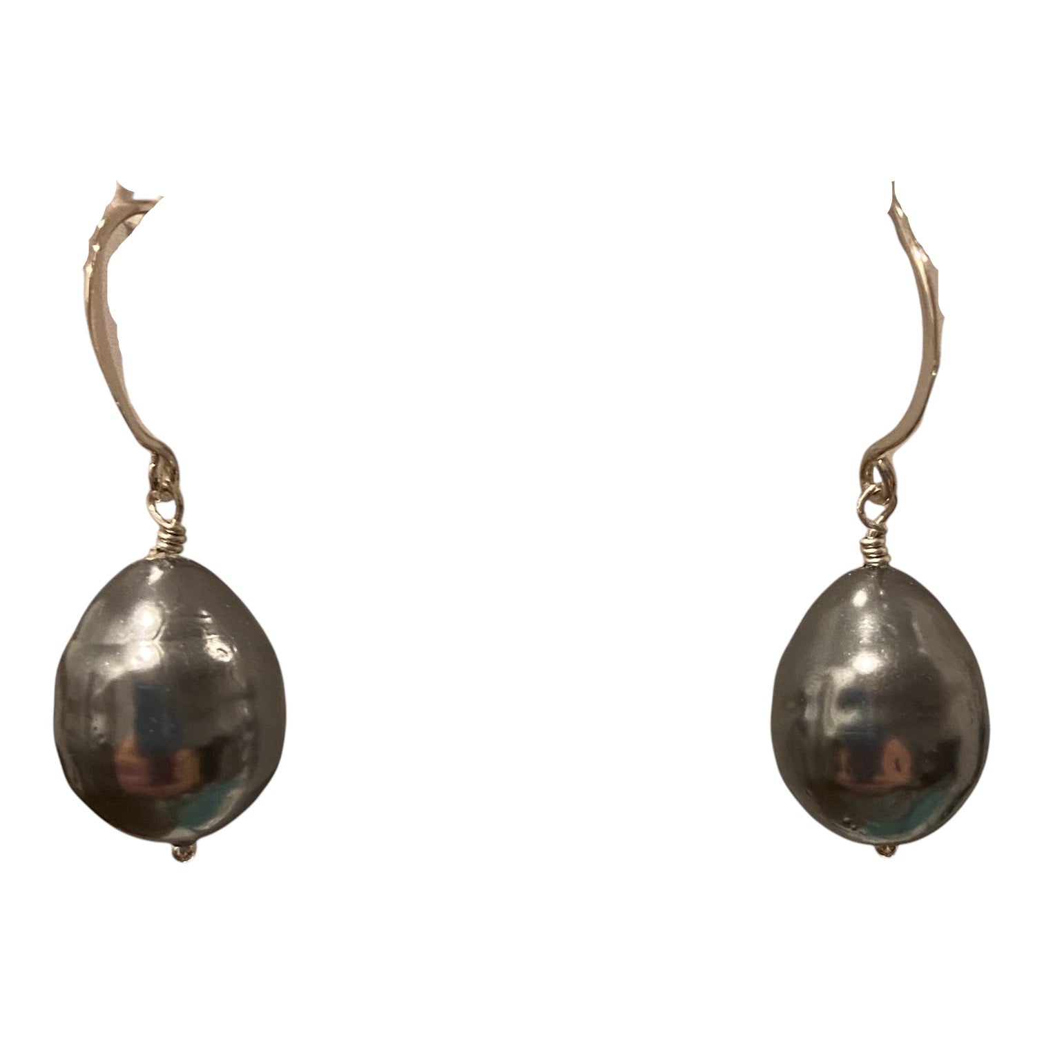 Silver Pearl Earrings in Sterling Silver