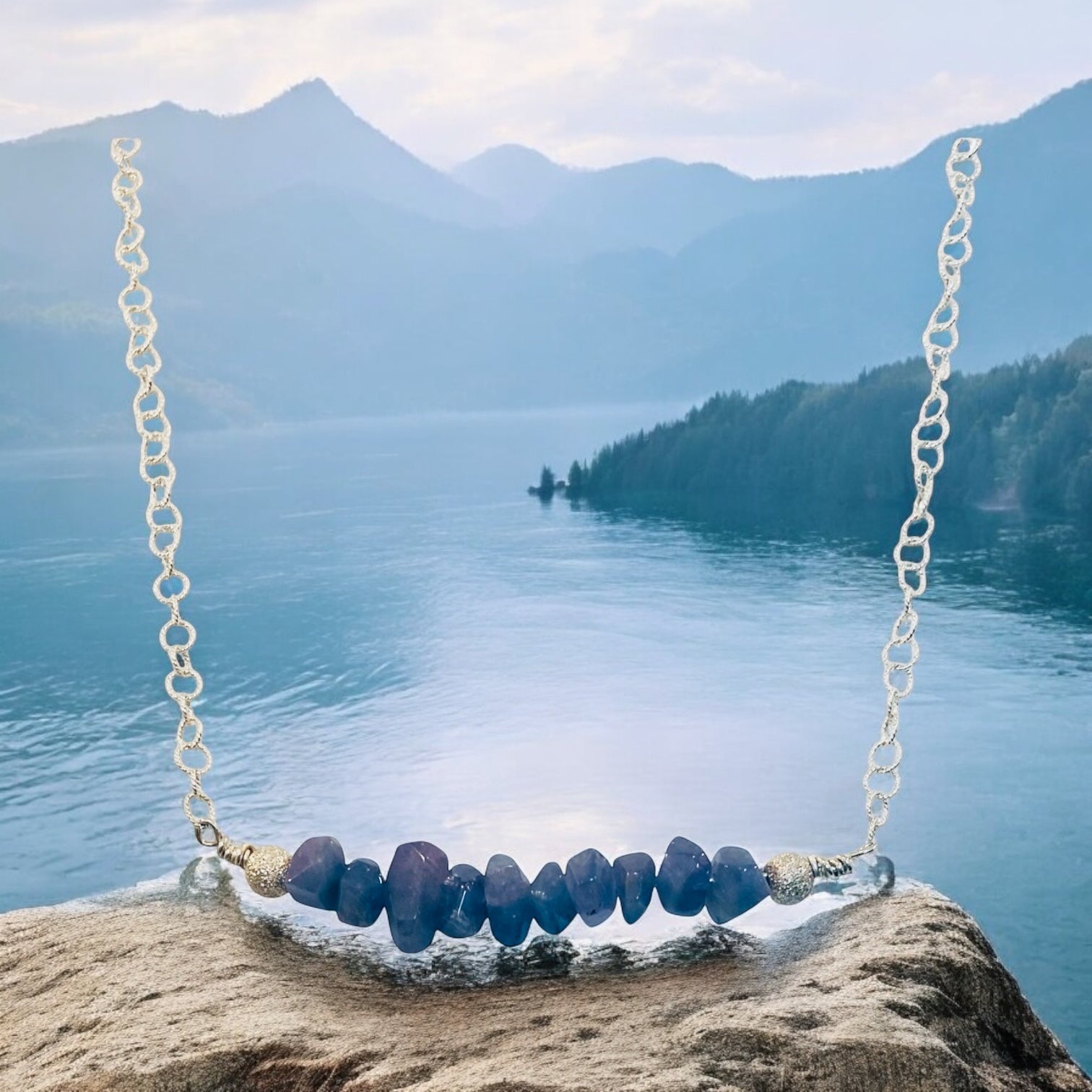 Tanzanite Elegance: Sterling Silver Limited Edition Necklace