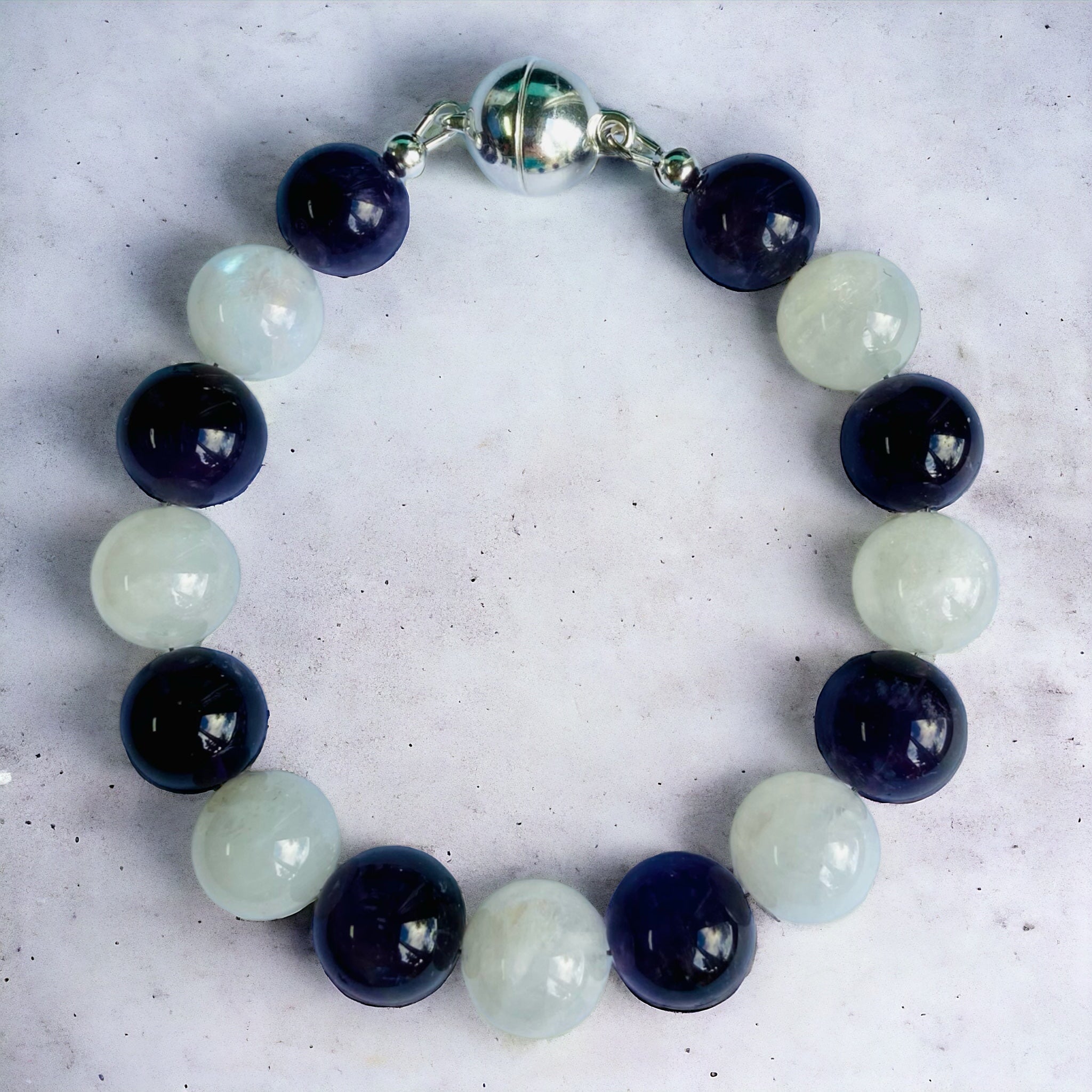 amethyst and moonstone bracelet