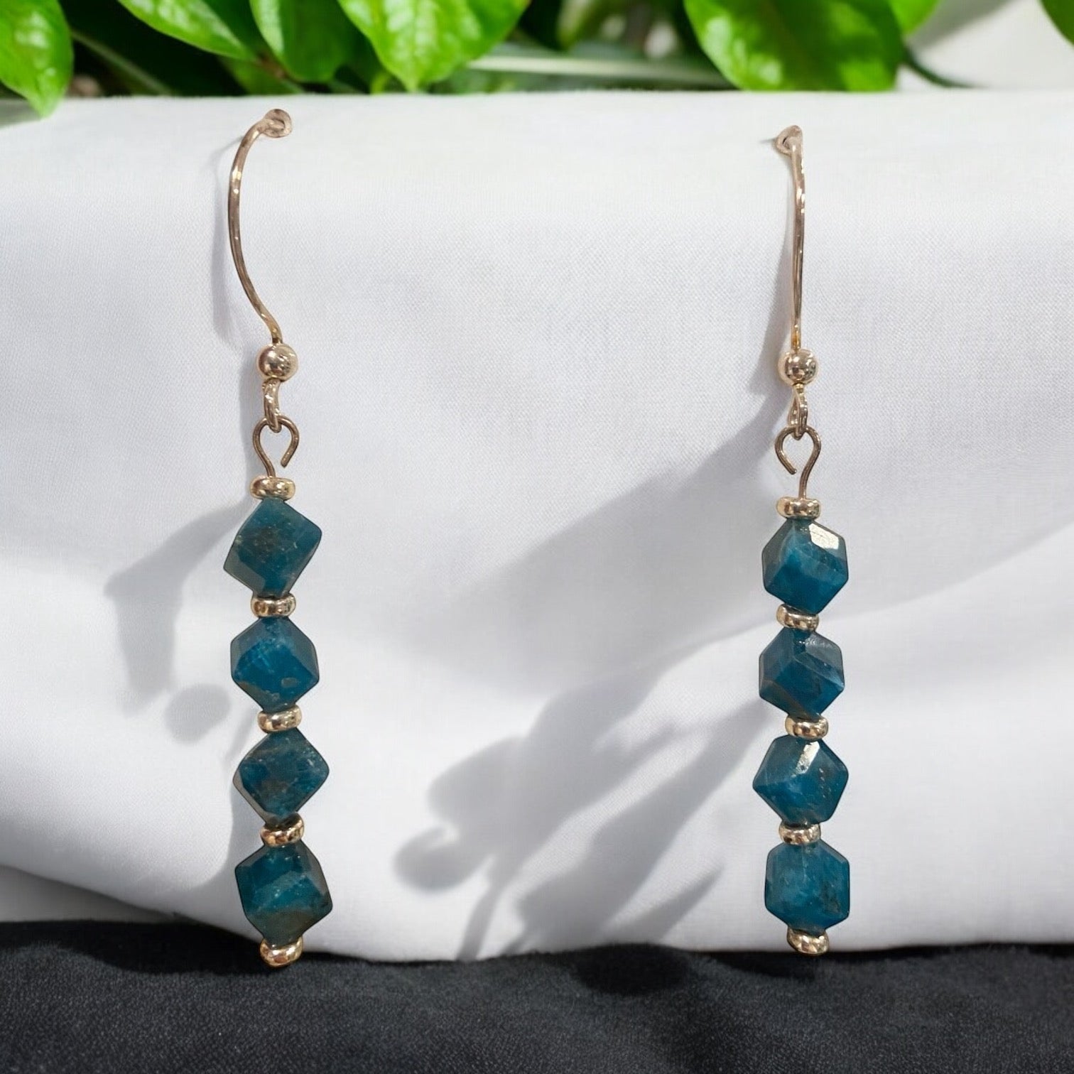 blue apatite earrings